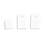 Adaptador SIM LogiLink AA0047 Micro-SIM Nano-SIM 3 peças Branco