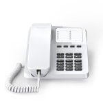 Téléphone Gigaset DESK 400 Blanc 10 entrées filaire compact