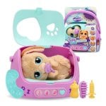 Cão de pelúcia interativo IMC Toys Baby Paws Just Born Puppy sonoro