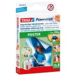 Etichetta di montaggio Tesa Powerstrips POSTER Bianco Interno 20 pezzi