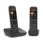 Teléfono Gigaset C575A Duo DECT/analógico inalámbrico con altavoz y 200 entradas