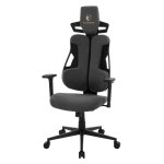 Silla Gaming Ergonómica ML Design Gris con Reposacabezas y Reposabrazos 3D Ajustable
