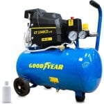 Compresseur Goodyear 24 L Moteur Induction 2 CV 8 Barres Silencieux Portable