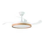 Ventilador de Techo Orbegozo CP 160105 30W 6 Velocidades Aspas Retráctiles con Luz LED