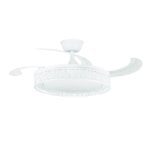 Ventilatore da Soffitto Orbegozo CP 164105 30W 6 Velocità Pale Retrattili LED Silenzioso
