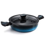 Cacerola Inducción Acero Forjado 28cm Antiadherente Sin Pfoa, Todas Cocinas Fabricada En España, Briebe, Mare, Azul