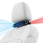Mini Ventoinha Portátil Ksix Airgo Car USB-C 3 Velocidades 7,2 m/s 3321rpm Recarregável Preta