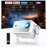 Projetor Huidun PT10 1080p 1500 Lúmenes 120" LED LCD WiFi 6 Bluetooth 5.2 Smart Portátil