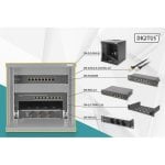 Armadio Rack Digitus 254 mm 6U kit completo a muro Gigabit CAT6