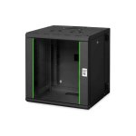 Armadio Rack Digitus Unique 12U 80kg Nero Acciaio Porta Vetro Sicura