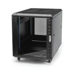 Armario Rack StarTech.com 12U 19" 4 Columnas con Cerradura y Ruedas