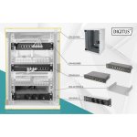 Armadio Rack Digitus 10 pollici 9U Kit Completo Grigio Vetro
