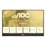 Monitor AOC 16T20E2 15,6" FullHD 60Hz IPS USB-C Mini HDMI Altavoces 4ms