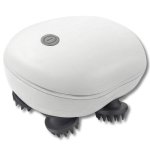 Elektrischer Masseur BODYLIFE 3D 4 Silikonkoepfe Rotes Licht