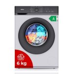 Lavadora Nilson NL6200AI Carga Frontal 6 Kg 1200 rpm A Blanca Vapor Big Door