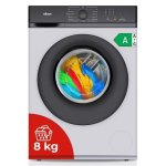 Lavadora carga frontal Nilson NL8200AI 8 kg 1200 rpm clase A inverter vapor blanca