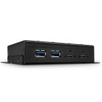 Hub Lindy 4 Ports 10 Gbps USB 3.2 Gen 2 Modell 43094 Metall schwarz