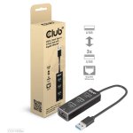 Hub Club 3D 3 portas 5 Gbps Gigabit Ethernet CSV-1430a compacto preto