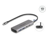 Hub Delock 4 Ports 10 Gbps USB 3.2 Gen 2 Modell 64299 Thunderbolt 4