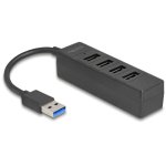 Hub Delock 4 Ports 5 Gbit/s USB 3.2 Gen 1 Modell 64350 LED Blau