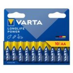 Pack de pilas Varta LONGLIFE Power AA, 10 piezas, 1.5V