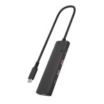 Hub ICY BOX 4 portas 10 Gbit/s USB 3.2 Gen 2 IB-HUB1437-CPD 100 W