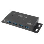Hub LogiLink 4 portas 5000 Mbit/s USB 3.2 Gen 1 modelo UA0149 cinza