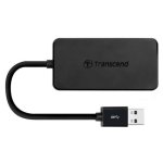 Hub Transcend 4 puertos USB 3.2 Gen 1 modelo HUB2 diseño ultrafino negro