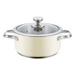 Casserola Haeger PA-16H.005A 16 cm Aço Inoxidável Indução Tampa Vidro