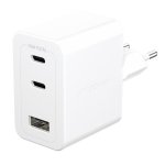 Chargeur PanzerGlass Turbo 70W 2xUSB-C USB-A Prise UE Blanc
