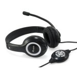 Auriculares Equip 245301 con cable USB Type-A para llamadas y música, negros