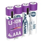 Pilha Ansmann 1311-0028 AAA Iões de lítio 1,5 V 500 mAh 4 un