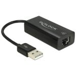 Tarjeta de Red Delock 62595 USB Ethernet 100 Mbit/s Plug and Play