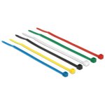 Sujección para cables Delock 18627 Nylon multicolor 100 mm x 2.5 mm 100 piezas
