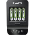 Carregador Varta LCD SMART CHARGER+ AA AAA Indicadores LED Preto