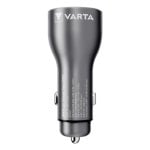 Ladegerät Varta Auto 45W 2 USB-Anschlüsse Typ C Aluminium