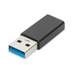 Adaptador Digitus USB-C USB 3.0 5 Gbit/s 15 W Alumínio