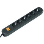 Regleta Bachmann SMART 6 Tomas con Protección Interruptor y Cable 3 m