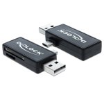 Leitor de cartões Delock 91731 USB 2.0 para MicroSD e SD