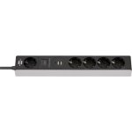Regleta Brennenstuhl 1159780615 5 Tomas Angular con 3 USB 45W Interruptor