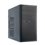 Gabinete Chieftec HT-01B-OP Mini Tower micro ATX alumínio preto