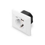 Regleta Digitus 3 Tomas con USB-A y USB-C 2,8 A Protección y Seguridad