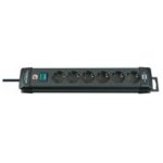 Regleta Brennenstuhl 1951160100 6 Tomas con Interruptor y Cable 3 m Negro