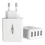 Carregador USB Ansmann HC430 4 portas 5V Branco