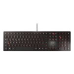 Clavier Cherry KC 6000 Slim filaire USB QWERTZ complet noir