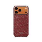 Pitaka Funda Para Iphone 17 Pro – Carcasa Ultra Fina Monogram Dorado/rojo, Diseño Ultraligero Y Ajuste Preciso