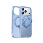 Torras Funda Para Iphone 17 Pro Max – Carcasa Con Magsafe Y Soporte Giratorio O3 Air Azul Island, Protección Y Ajuste Preciso