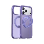 Torras Funda Para Iphone 17 Pro – Carcasa Con Magsafe Y Soporte Giratorio O3 Air Violeta, Protección Y Ajuste Preciso