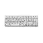 Clavier Logitech K120 à membrane complet USB QWERTZ blanc pour bureau