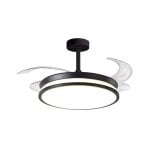 Deckventilator Dune Eco Shakespeare 72W 4 klappbare Flügel schwarz Ø108 cm